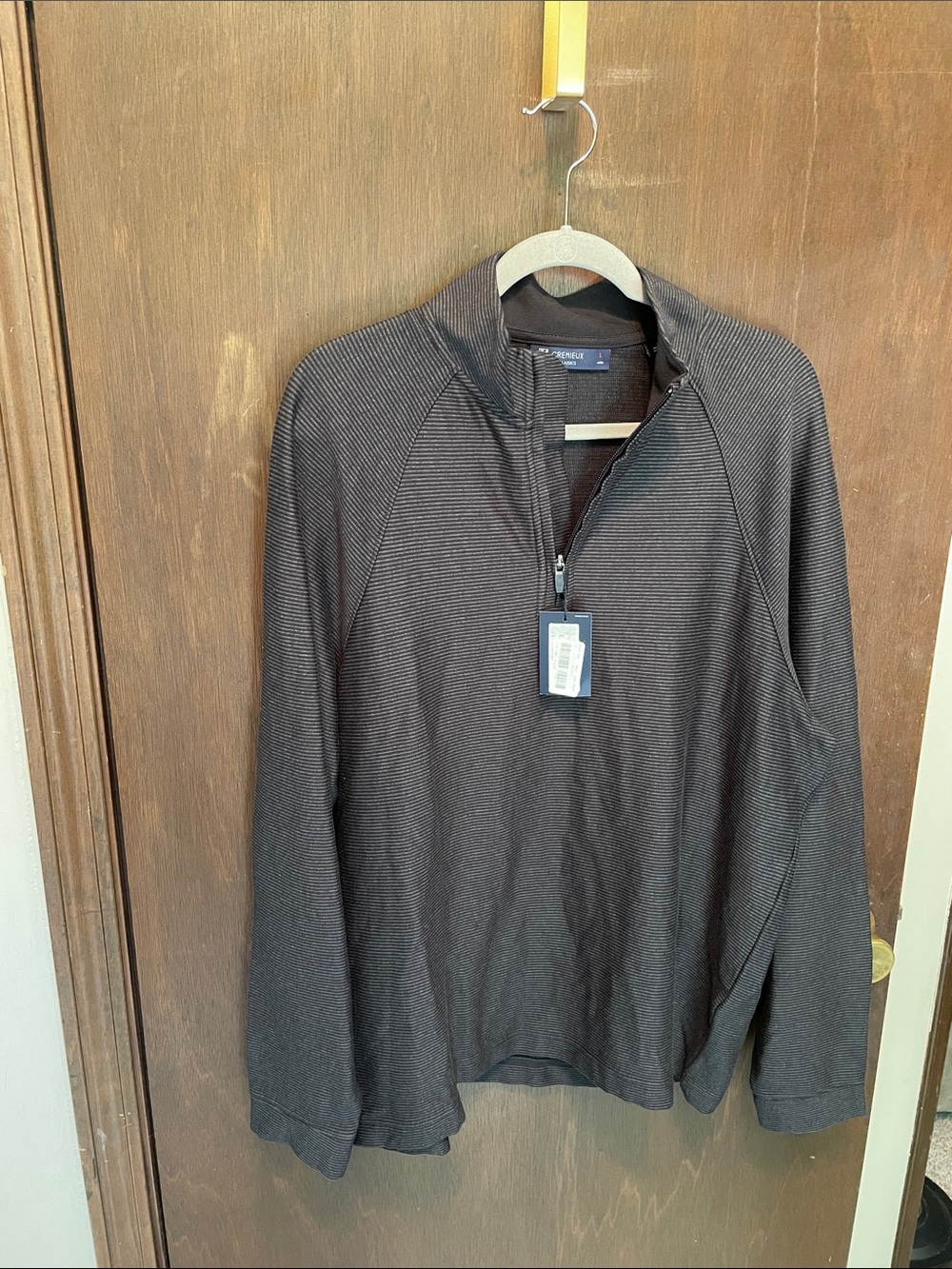 Daniel Cremieux Men's Quarter-Zip Sweater - Brown